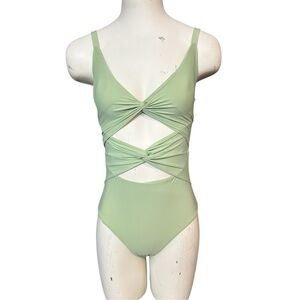 Malai Willowing Green Thea One-Piece Swimsuit